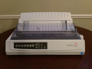Oki 321 Turbo -2YR WARR- Printer-New USB Cable, Ribbon- Free Shipping - Picture 1 of 4