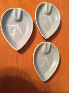 California Pottery Santa Monica MCM ART MINI PIATTO Winfield BLU FOGLIA PACIFICA 3 - Foto 1 di 6
