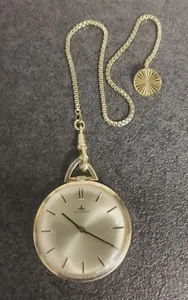 elegante Dugena Taschenuhr mit Kette für Herren, vergoldet - Bild 1 von 3