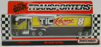 Camión Matchbox Jeff Burton #8 TIC Racing 1992 - Super Star fundido a presión 1:87 Foto 1 de 2