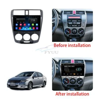 10''For Honda City 2008-2014 Dual Control WiFi Android 10.0 Car Radio Stereo GPS - Image 1 of 4