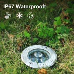 110V LED Underground Outdoor Buried Garden Path Spot Recessed In ground Lighting - Picture 1 of 8
