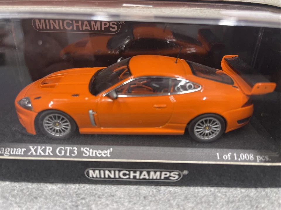 1:43 JAGUAR XKR GT3 Arancione 2008 MINICHAMPS 400081394 OVP Nuovo 1 Di 1008 - Immagine 1 di 1