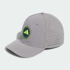 Adidas Hat Medium Gray Heather Cap II3130 Water Repellent Perforated Mens Golf