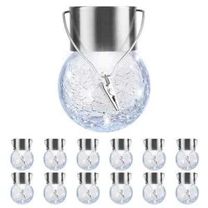 PARTPHONER 12 Pack Hanging Solar Lights Outdoor Waterproof Solar Globe Lanter... - Picture 1 of 8