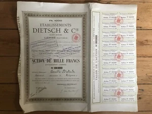 RARE = Ets DIETSCH & Cie (LIEPVRE 68) (G) - Foto 1 di 1