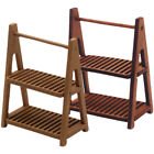 2 Wooden Mini Shelves 3-Tier Stand Storage Plant Organizer-