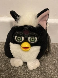 Vintage Furby Beanie Buddie Plush Tiger Electronics 1999 Posable Ears 4.5" Bb8d - Picture 1 of 8