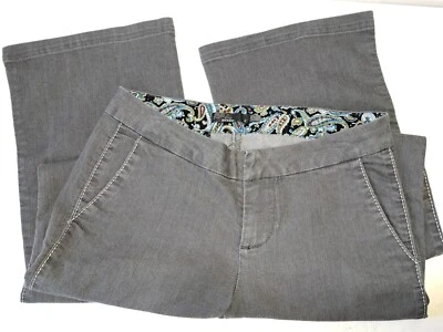 Pantalones de mezclilla elásticos prana de pierna ancha para mujer talla 4 look Y2K Foto 1 de 4