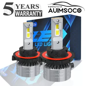 For Chevy Camaro Coupe 2010-2013 9008/H13 Xenon White LED Headlight Hi/Low Bulbs - Picture 1 of 16