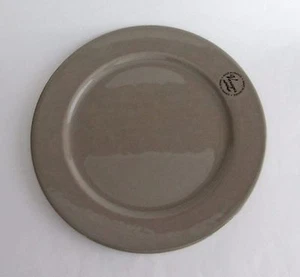 VARAGES AILE TAUPE 12" DINNER PLATES Set-4 made in FRANCE NEW - Picture 1 of 6