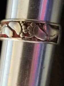 Beautiful Sterling FOOTPRINT Ring Size 11 LOOK J-01 - Picture 1 of 5