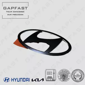 Hyundai Genuine 86300IB000/86302IB00 Matt Black Front & Rear Emblem - Picture 1 of 3