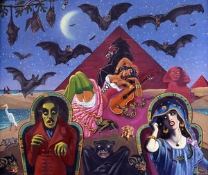 Dream of a Vampire By Clovis Trouille - Quality Matte Print - FRAME ME - Picture 1 of 2