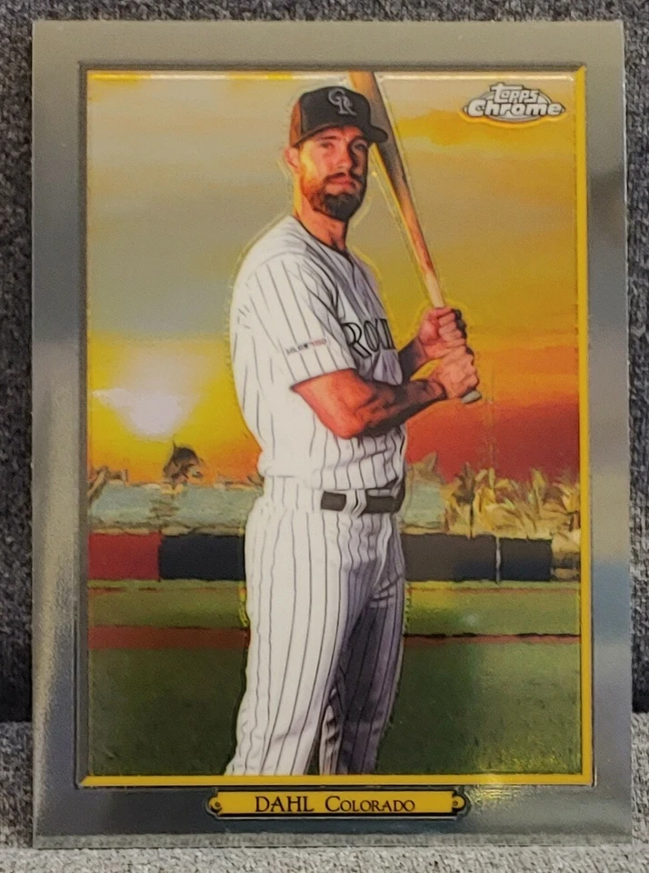 2020 Topps Series 2 David Dahl Turkey Red Chrome #TRC38 ⚾ Rockies ⚾ - Image 1 of 4