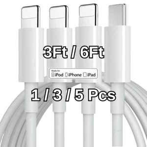 For iPhone 14 13 12 11 XR X 8 20W USB C Type C Fast Charger Cable Charging Cord - Picture 1 of 10