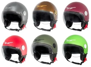 Casco Moto Demi Jet Duraleu EASY 1.5 Omologato con Visiera Antigraffio - Foto 1 di 9