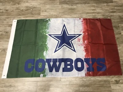 Bandera de México Dallas Cowboys 3x5 ft Banner We Dem Boyz Americas Team 2022 Foto 1 de 3