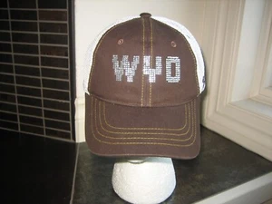 ZEPHYR~Women's University of Wyoming Rhineston Snap Back Hat Cap~NWT~ - Picture 1 of 4