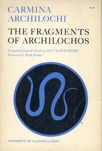 Carmina Archilochi: Die Fragmente des Archilochos [Taschenbuch] Carmina Archilochi; - Bild 1 von 1