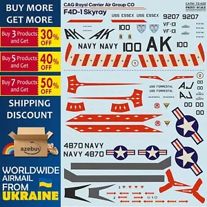 F4D-1 Skyray Fighter 1951 Jahr 1/72 Maßstab Aufkleber Kit Druckwaage 72-425 - Bild 1 von 12