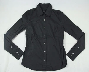 BNWT True Religion Solid Black Cotton Blend Dress Shirt Size XS 100% Authentic - Picture 1 of 5