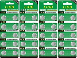 40 PCS LiCB LR1130 AG10 Battery 1.5V Alkaline Button Cell Batteries new - Picture 1 of 7