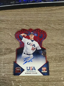 Robert Tyler 2015 Panini EE. UU. BÉISBOL #23 CROWN ROYALE AUTÓGRAFO ROJO/50 - Imagen 1 de 6