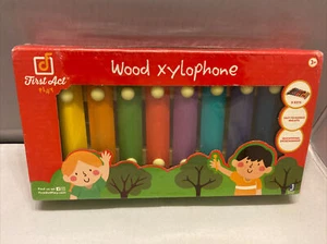 8 Key Wood Xylophone Tuned Instrument Toy 2 Mallets Kids First Act Play - Picture 1 of 12