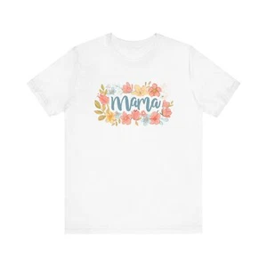 Retro Floral Mama Tshirt,Mama Flowers Shirt, Mothers day, Mom Shirt,Mother's Day - Picture 1 of 31