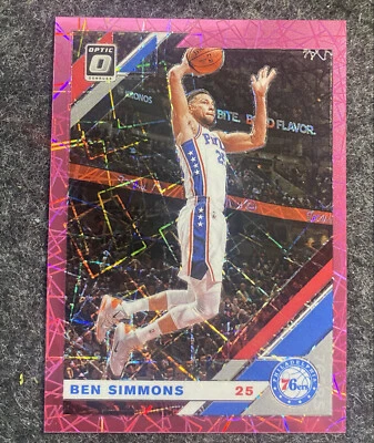 2019-20 Donruss Optic #55 Ben Simmons /79 Pink Velocity Philadelphia 76ers Sp - Image 1 of 2