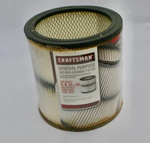 Craftsman 9-17884 17884 Vacuum Cartridge Filter fit for 17935 17937 17920 NEW - Picture 1 of 4