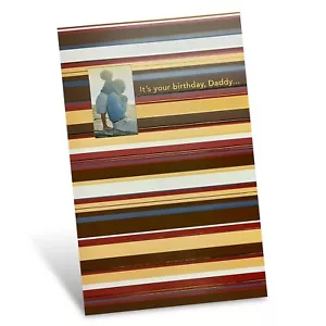 Cute BIRTHDAY Card FOR DADDY FROM SON, Beach Hug by American Greetings +Envelope - Picture 1 of 5