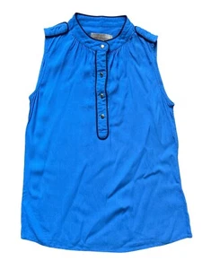 Blusa smanicata Banana Republic donna Petite 0 carriera bottoni oro tubino - Foto 1 di 8
