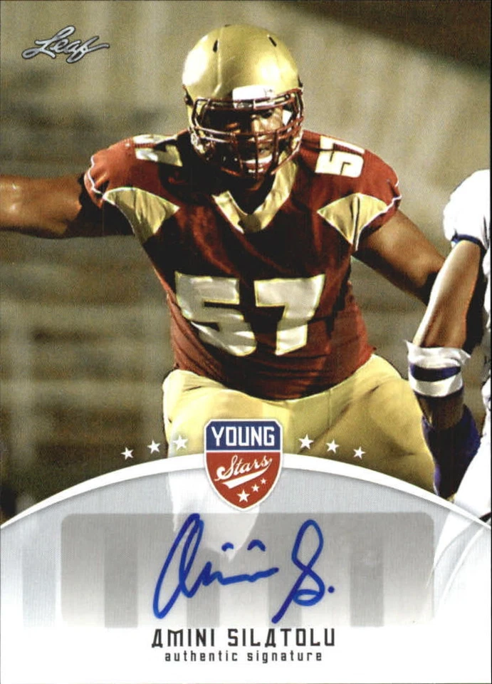 B5874- 2012 Leaf Young Stars Draft Autographs #AS1 Amini Silatolu Auto - NM-MT - Image 1 of 2