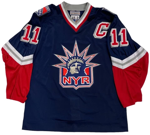 MARK MESSIER 1997 NEW YORK RANGERS STARTER AUTHENTIC GAME JERSEY SIZE 48 Cover