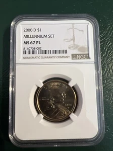 2000 D Sacagawea Millennium Set Ms67 PL - Picture 1 of 4