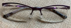 Prodesign Denmark 3127 c.3521 Violet Women’s Eyeglasses Half Rim Frame 54-16-135 - Picture 1 of 14