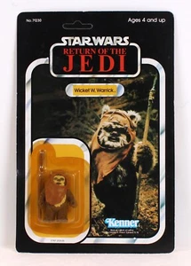 Vintage 1983 Star Wars Wicket Warrick Figur -Kenner- MOC C-8.5++ 77 Back-A SYB - Bild 1 von 2