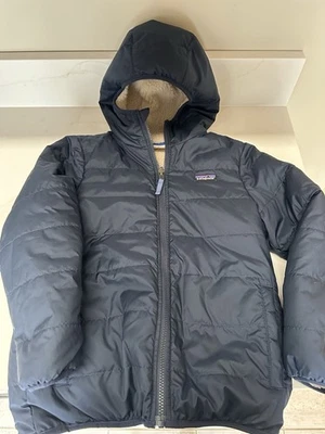 Big Kids Patagonia Reddy Freddy Reversible Jacket Size XL (14) Navy Blue - Image 1 of 4