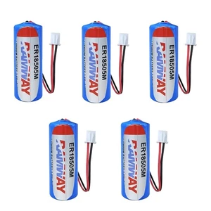 5PCS for Fanso ER18505M 3.6V A 3500mAh Non-rechargeable Battery with White Plug - Picture 1 of 5