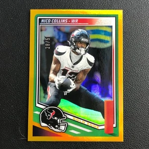 2025 Panini Score NFL Nico Collins Gold /50 Texans makeh11 - Picture 1 of 2
