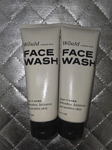 WOULD Men's Face Wash Refresh Soothe Fragrance Free Sealed Barstool 4 Oz Lot 2 - Picture 1 of 2