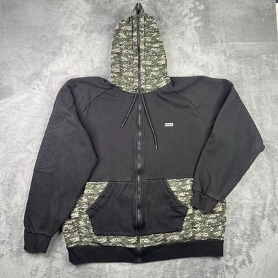 COOKIES SF Sudadera con Capucha Para Hombres 3XL Negra Digi Camuflaje Cremallera Completa Ropa de Calle Hip Hop Chaqueta Foto 1 de 4