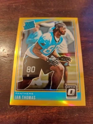 Ian Thomas Rookie RC 2018 Donruss Optic #190 Gold Refractor 109/199 - Image 1 of 2