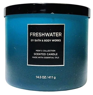 Bath and Body Works Freshwater (Men's Collection) 3-Wick Scented Candle, 14.5 OZ - Image 1 of 3