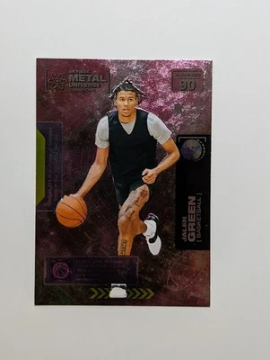 2021 Skybox Metal Universe Champions Jalen Green #90 Rookie RC - Image 1 of 2