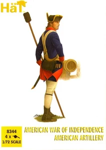 HaT Miniatures 1/72 AMERICAN WAR OF INDEPENDENCE AMERICAN ARTILLERY Figure Set - Picture 1 of 3