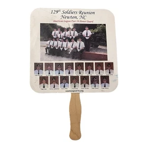 Soldiers Reunion Newton NC Advertising Fan Bennett Funeral Service Conover NC - Picture 1 of 2