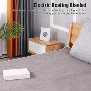 Manta Eléctrica con Interruptor Inteligente para Dormitorio Hogar Gris♡ - Imagen 1 de 21